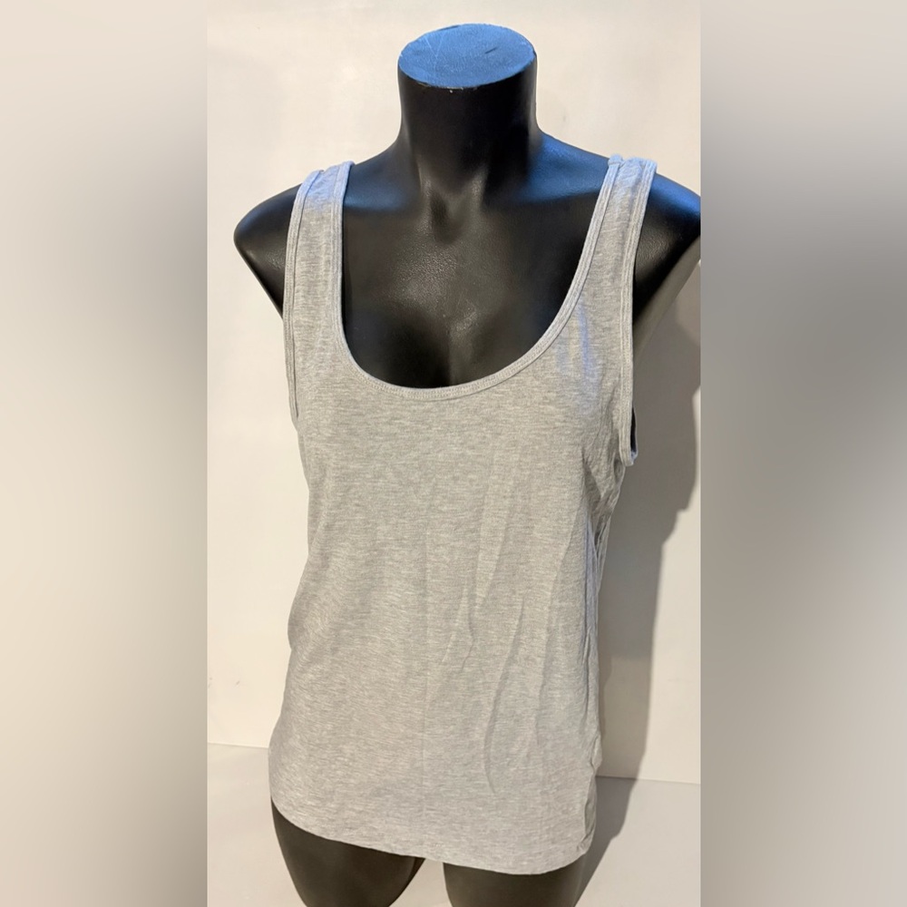 Classic Scoop Neck Women's Tank Top - Light Gray